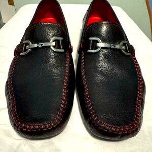 Donald J. Pliner Men’s Black and red details - Driver shoes